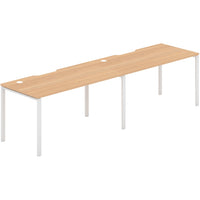 Worksmart 2 Person Single Sided Workstation - No Screen