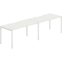 Worksmart 2 Person Single Sided Workstation - No Screen