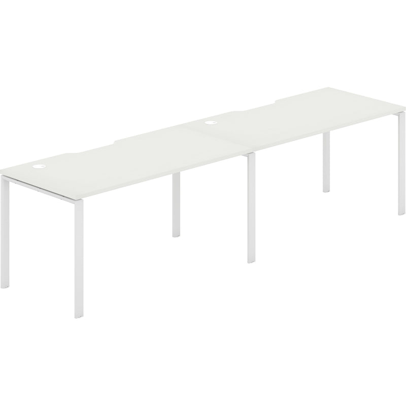 Worksmart 2 Person Single Sided Workstation - No Screen