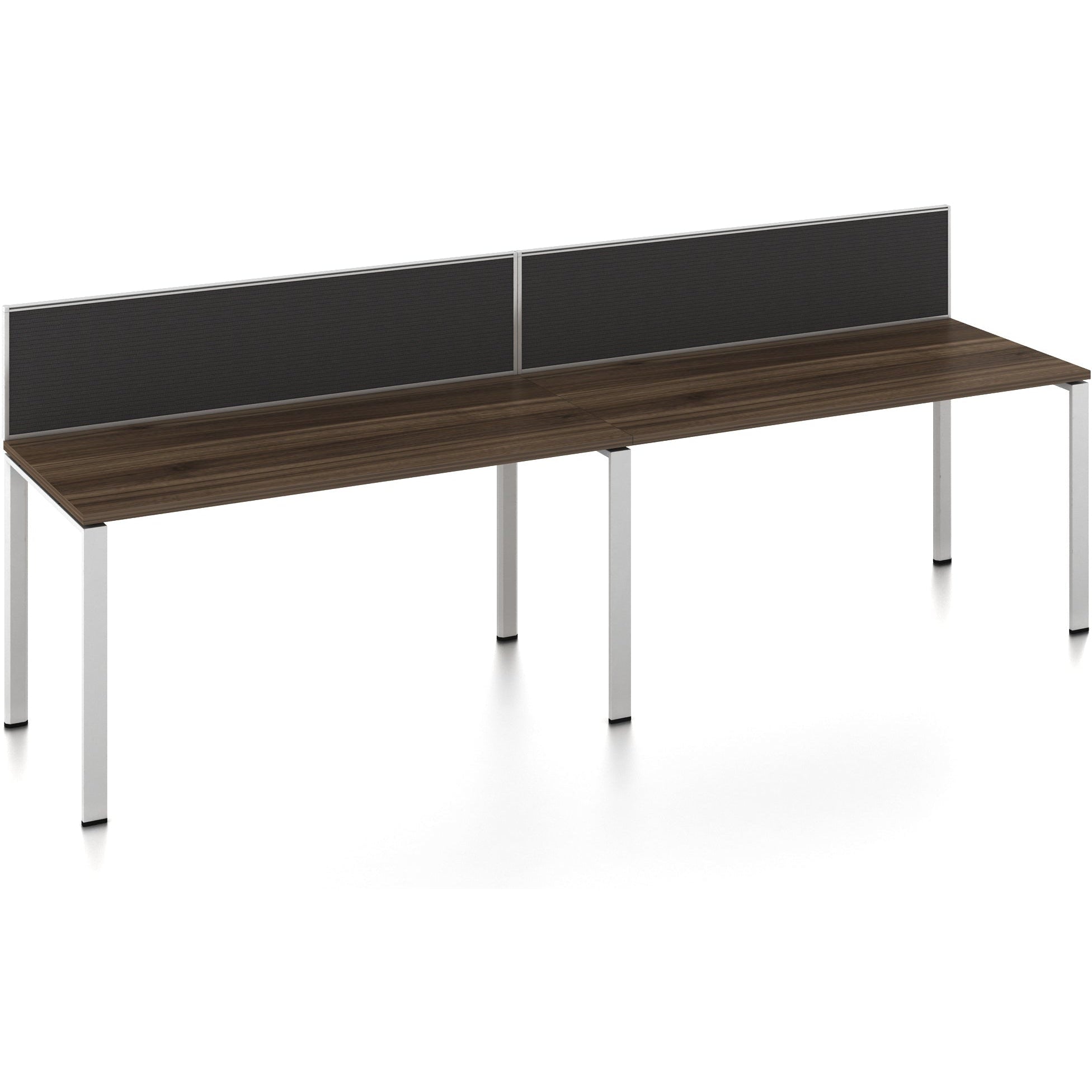 Worksmart 2 Person Single Sided Workstation - With Screens