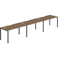 Worksmart 3 Person Single Sided Workstation - No Screen