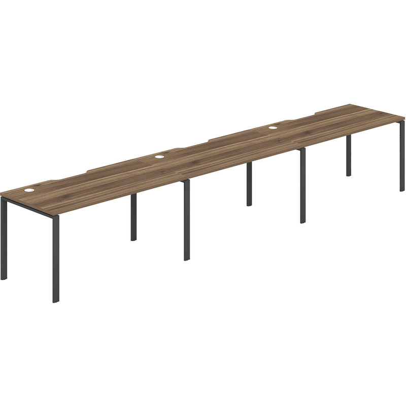 Worksmart 3 Person Single Sided Workstation - No Screen