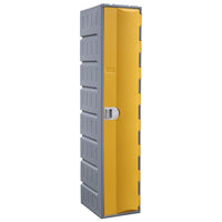 Heavy Duty Plastic Lockers 1 Tier Full Height