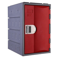 Heavy Duty Plastic Lockers 1 Tier Third Height