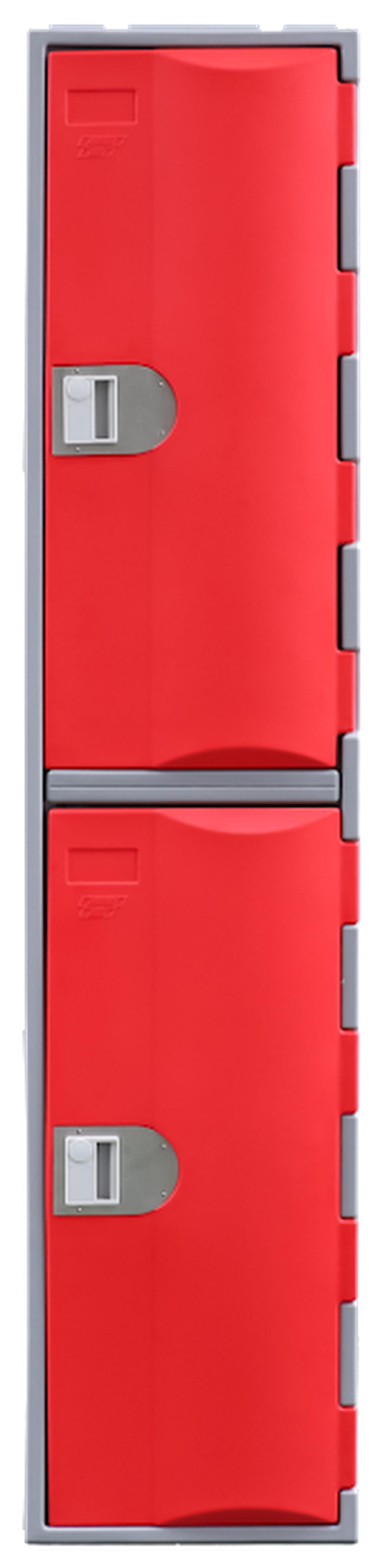 Heavy Duty Plastic Lockers 2 Tiers Full Height