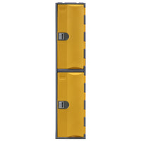 Heavy Duty Plastic Lockers 2 Tiers Full Height