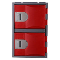 Heavy Duty Plastic Lockers 2 Tiers Third Height