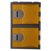Heavy Duty Plastic Lockers 2 Tiers Third Height