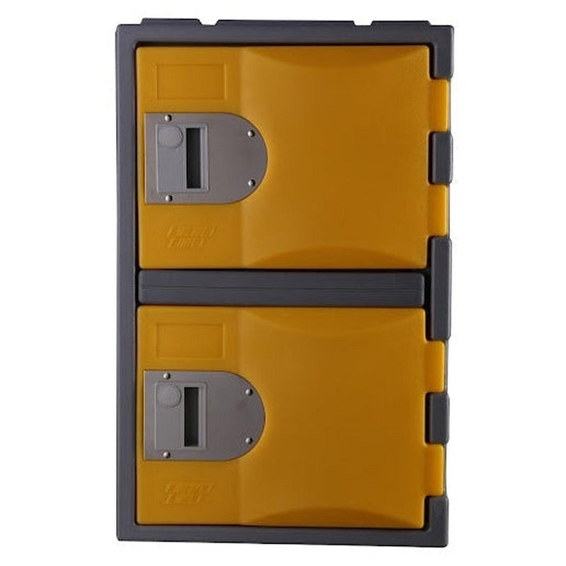 Heavy Duty Plastic Lockers 2 Tiers Third Height