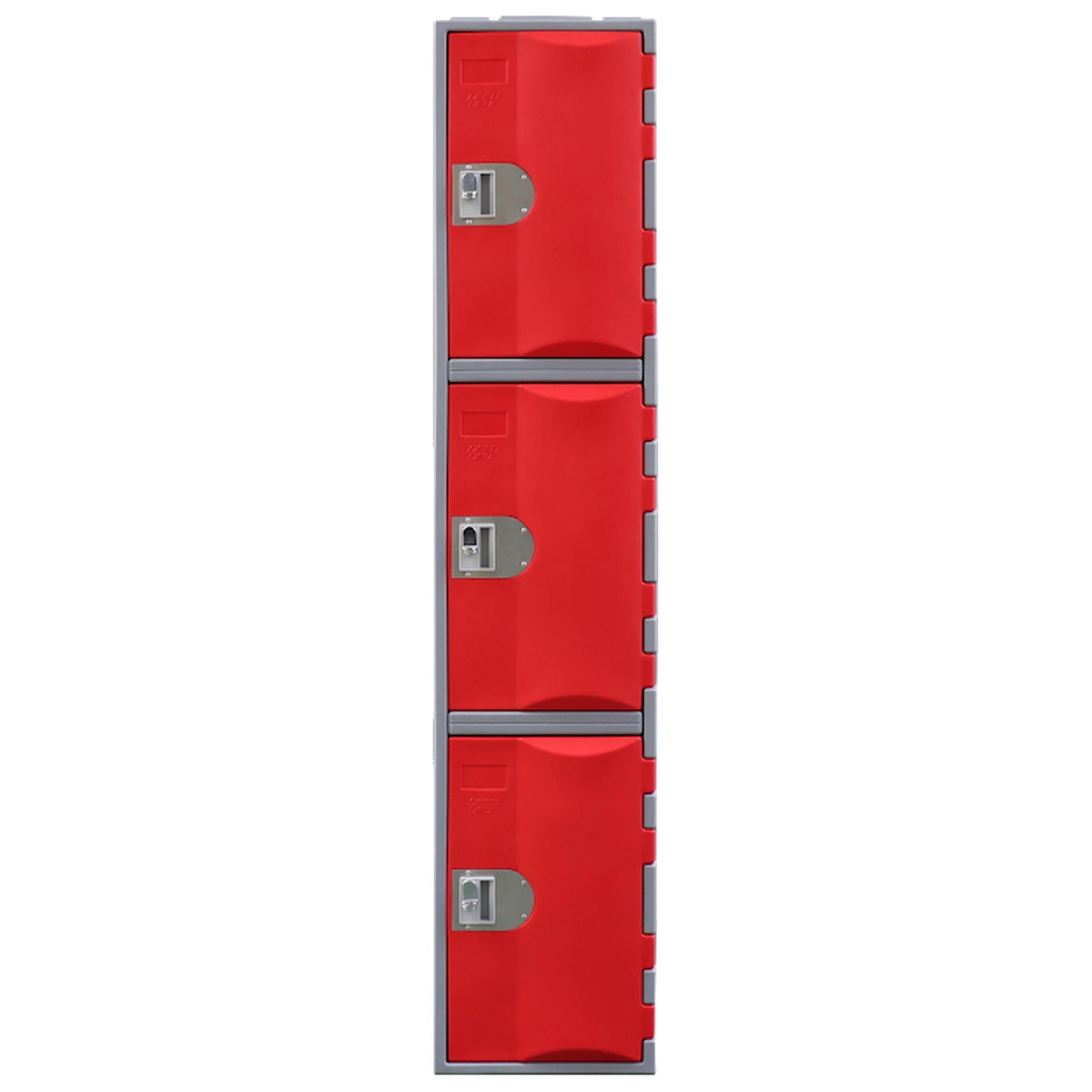 Steelco Heavy Duty Plastic Lockers 3 Tiers Full Height