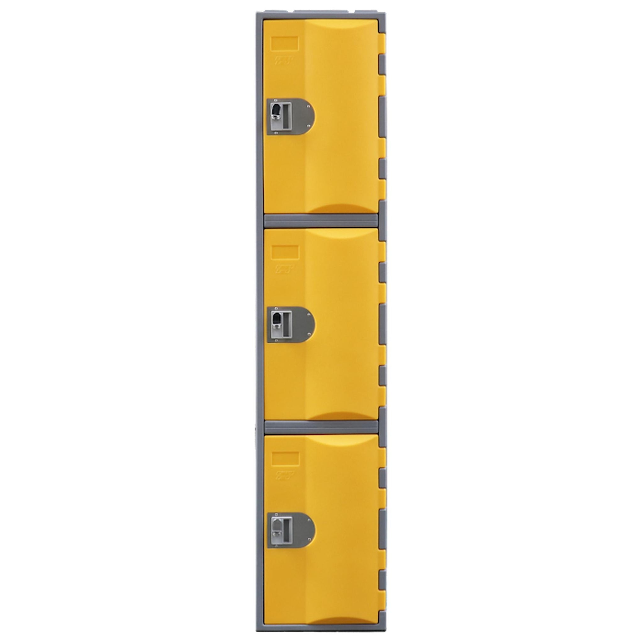 Steelco Heavy Duty Plastic Lockers 3 Tiers Full Height