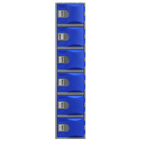 Heavy Duty Plastic Lockers 6 Tiers Full Height