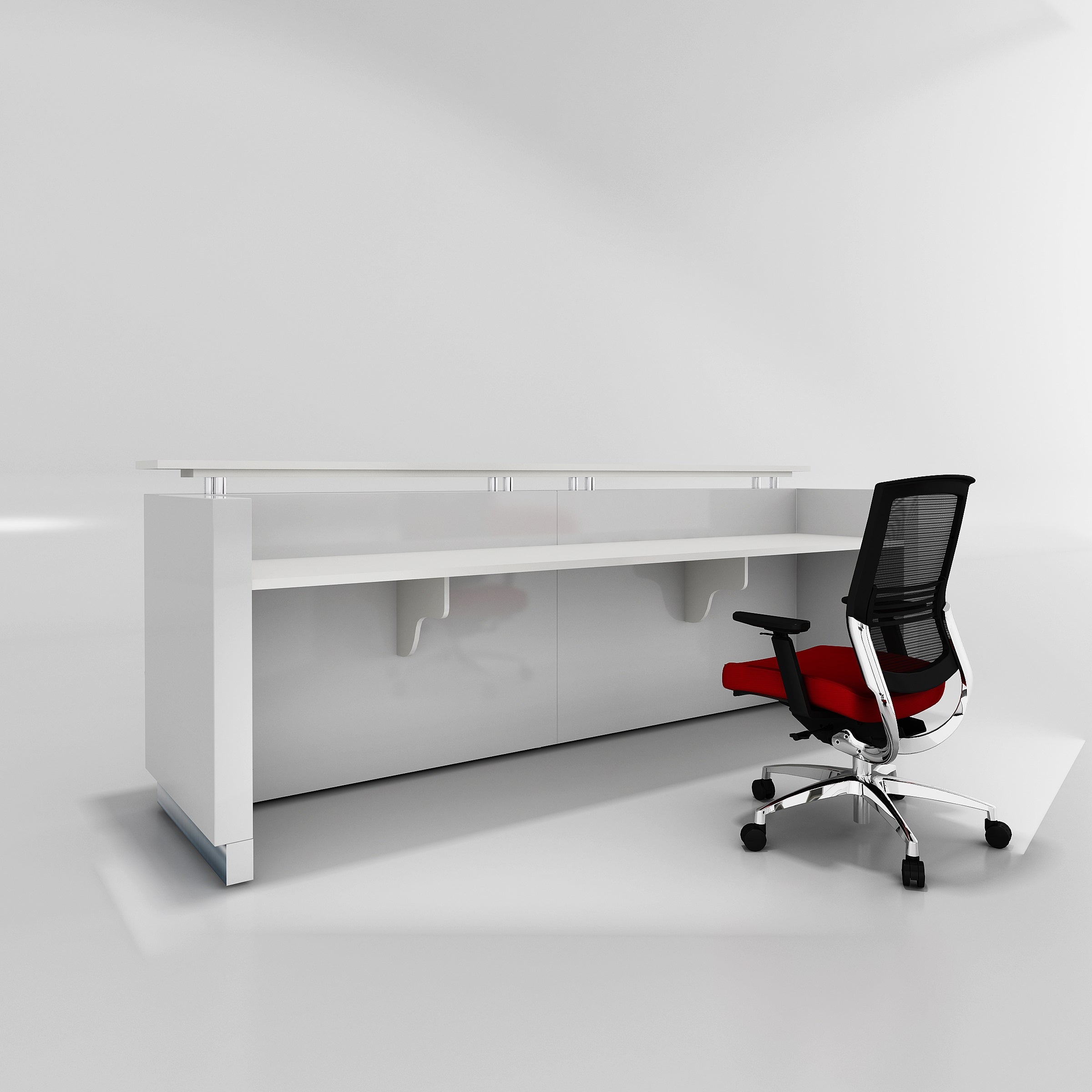 Hugo Plus Reception Counter - White
