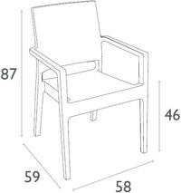 Ibiza Armchair with Cushion