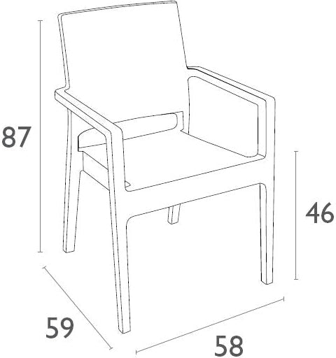 Ibiza Armchair with Cushion