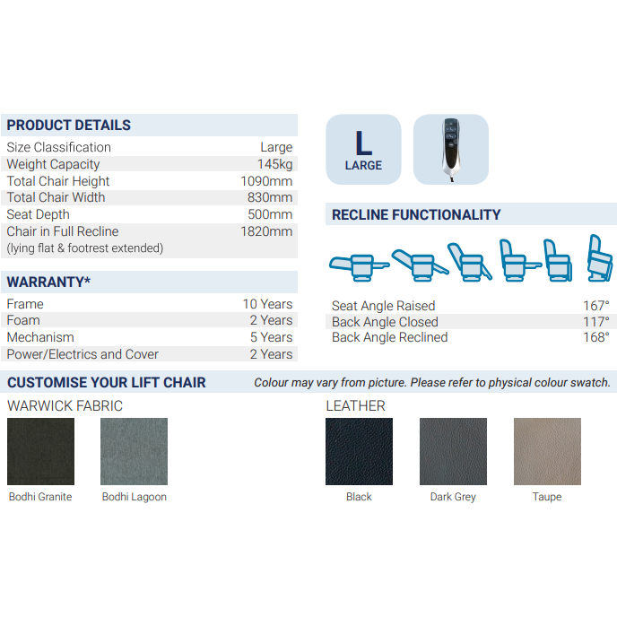 Baltimore Dual Motor Lift Chair