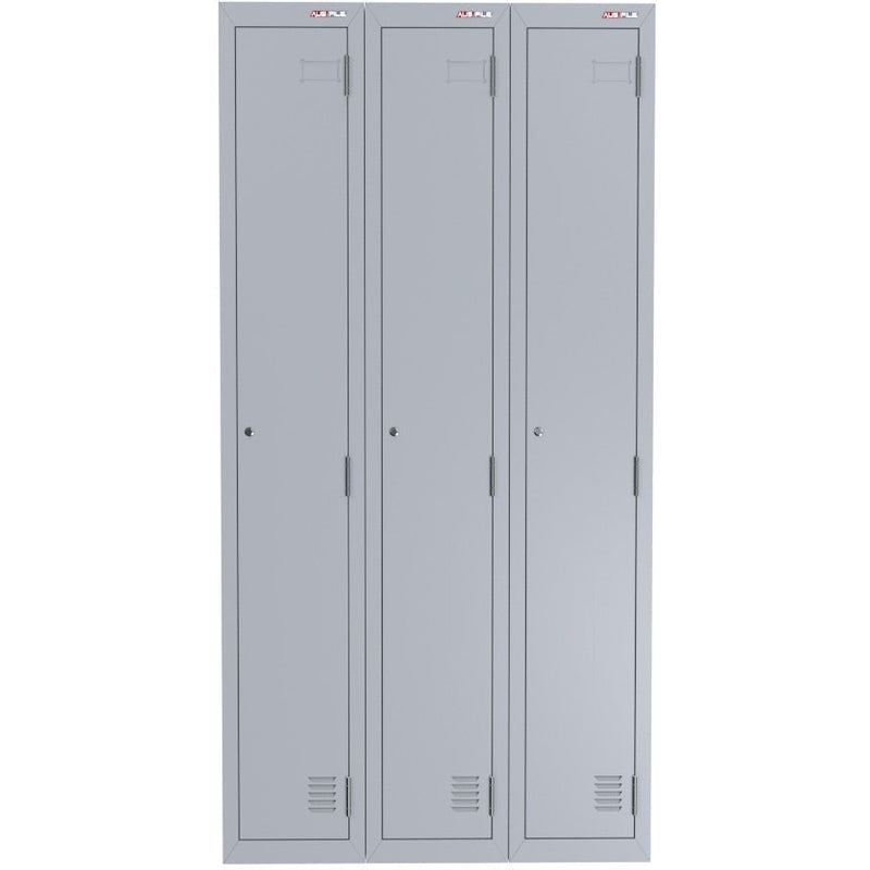A-File 1 Tier Locker - Bank of 3 (3 Door Locker)