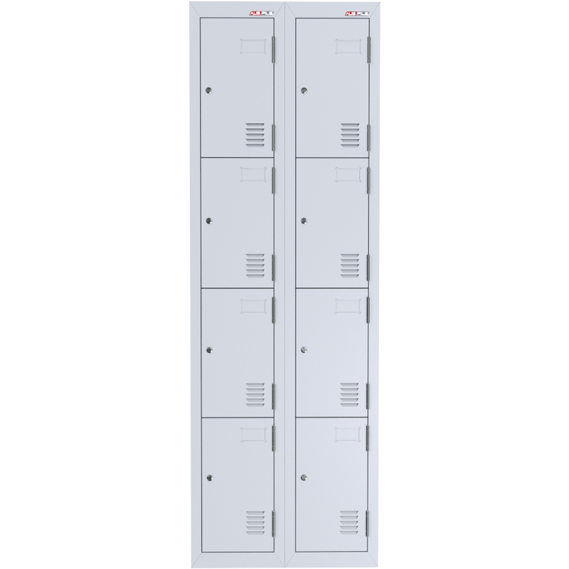 A-File 4 Tier Locker - Bank of 2 (8 Door Locker)