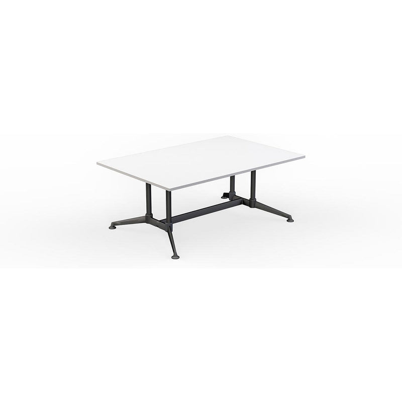 Modulus All Black Twin Post Collar leg Meeting Table