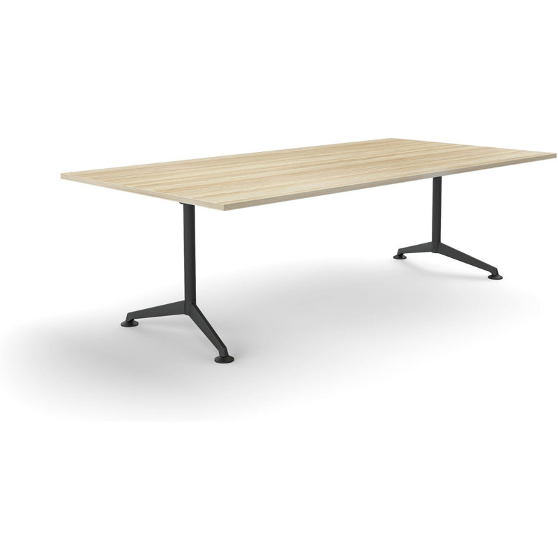 Modulus All Black Fixed Leg Meeting Table