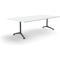 Modulus All Black Fixed Leg Meeting Table
