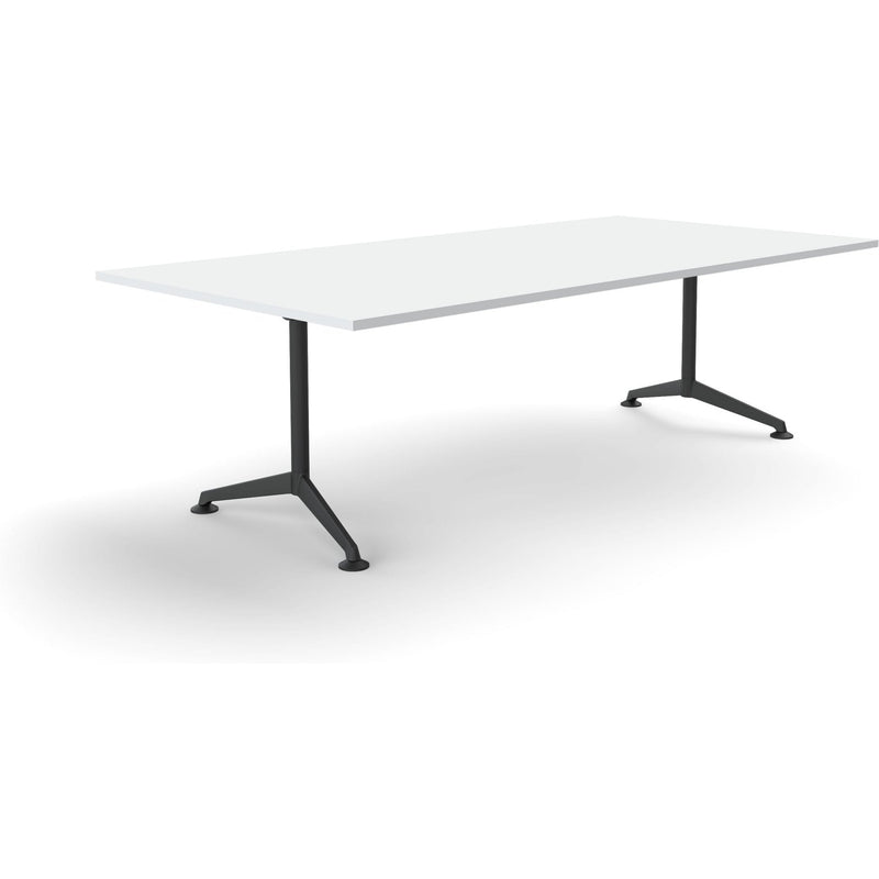 Modulus All Black Fixed Leg Meeting Table