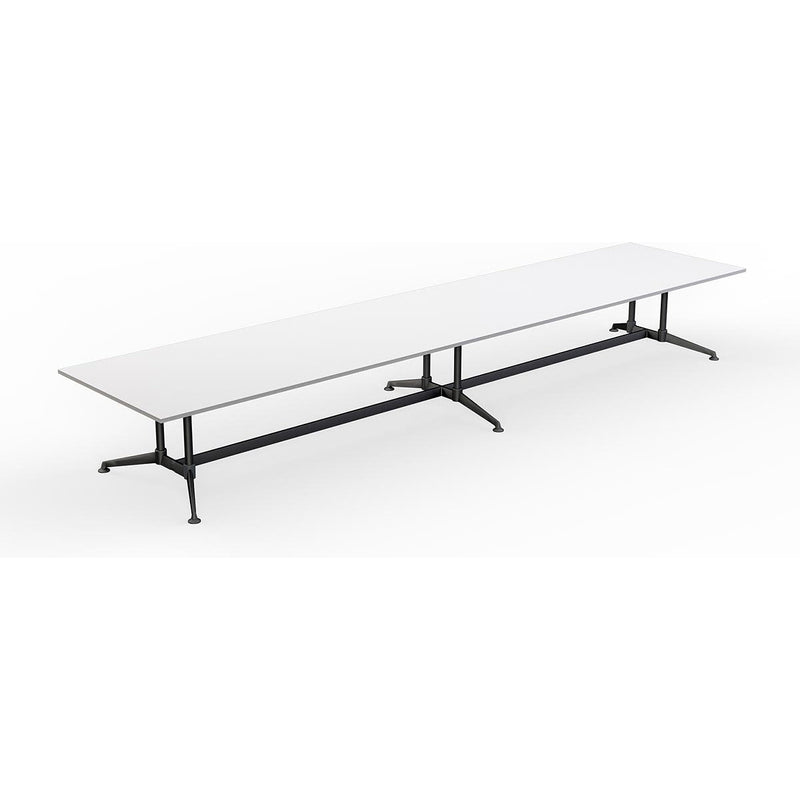 Modulus All Black Twin Post Collar leg Meeting Table