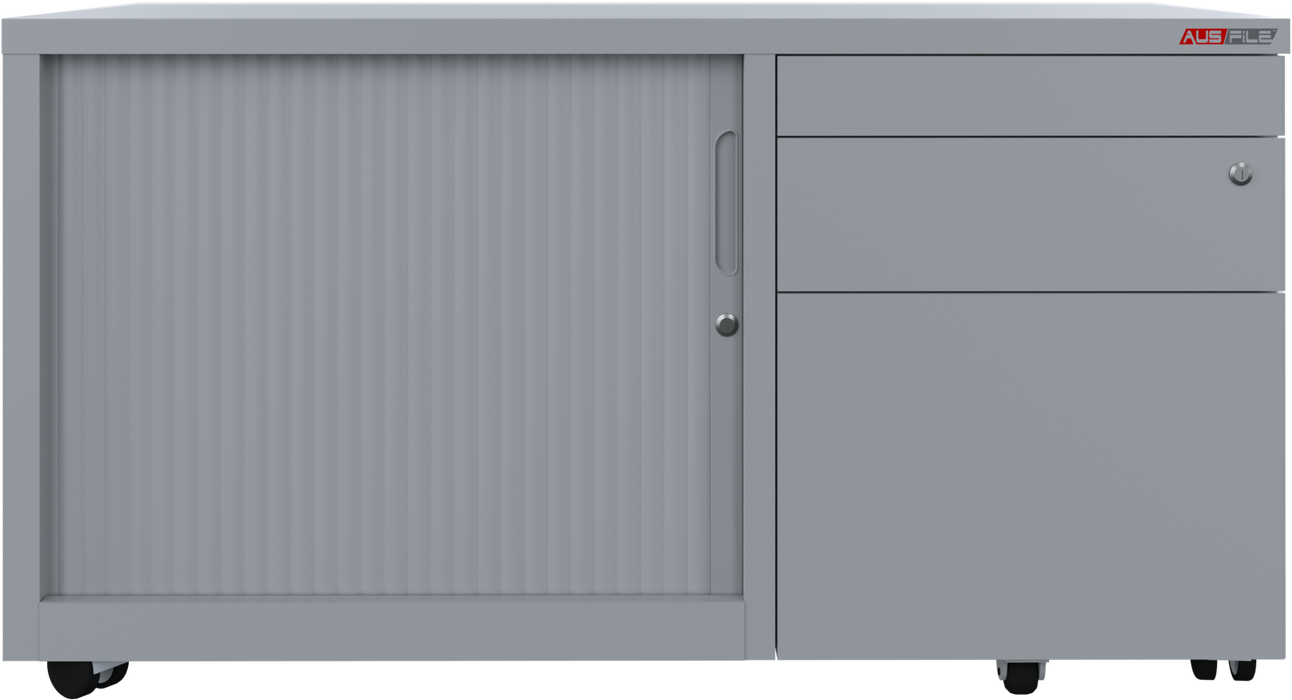 A-File Caddy 3 Drawer + Tambour C/W 1 Shelf
