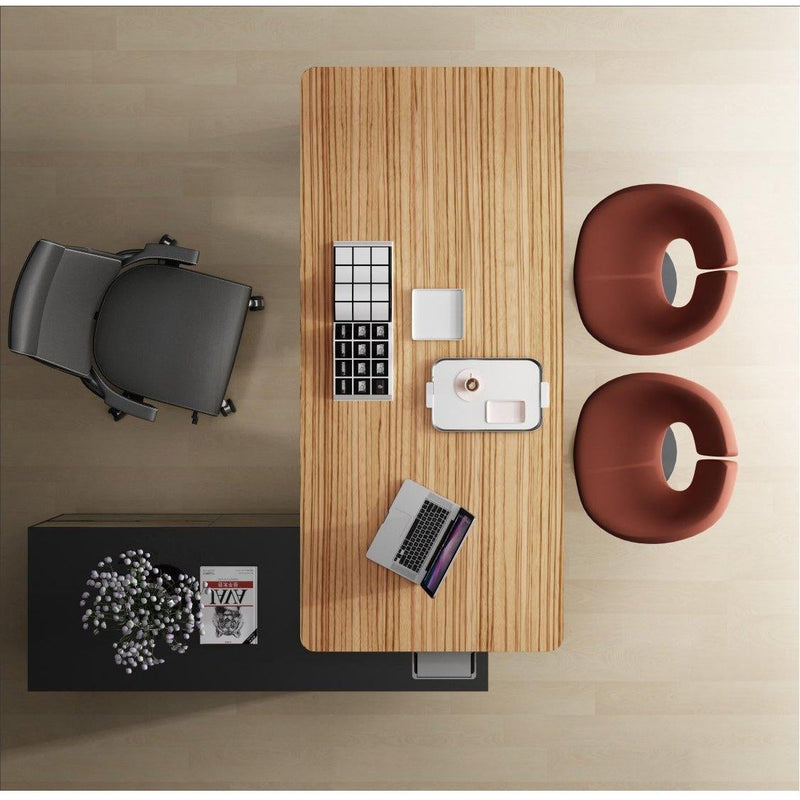 Novara Straight Desk With Credenza Return