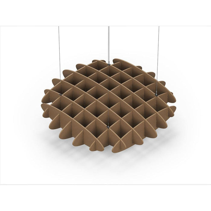 Acoustic Ceiling Sound Trap - 1200mm x 1200mm Round - Brown