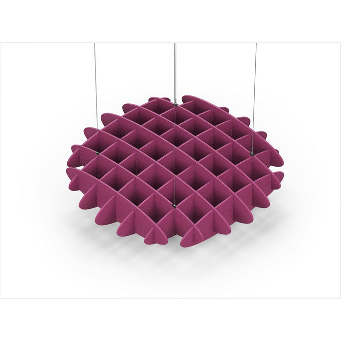 Acoustic Ceiling Sound Trap - 1200mm x 1200mm Round - Royal Pink