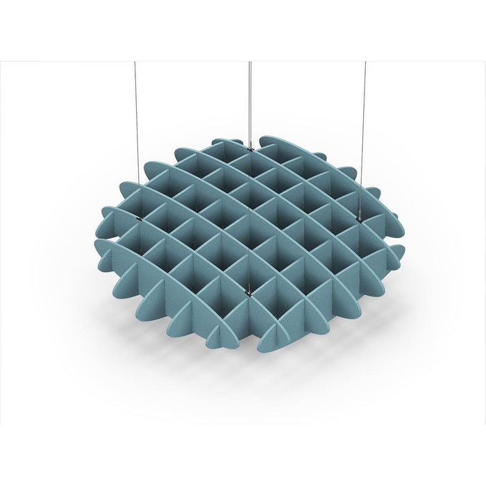 Acoustic Ceiling Sound Trap - 1200mm x 1200mm Round - Sky Blue