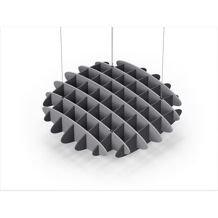 Acoustic Ceiling Sound Trap - 1200mm x 1200mm Round - Slate Grey | Charcoal Grey