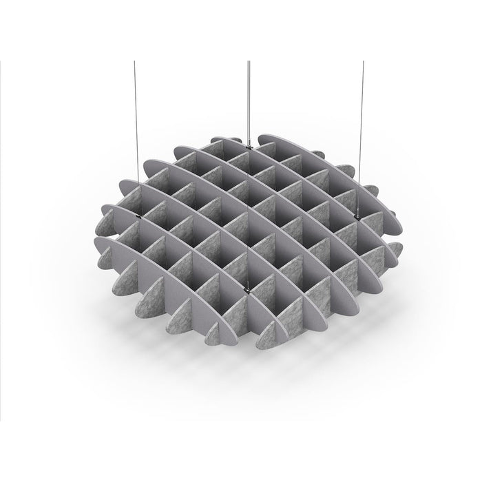 Acoustic Ceiling Sound Trap - 1200mm x 1200mm Round - Slate Grey | Marble Grey