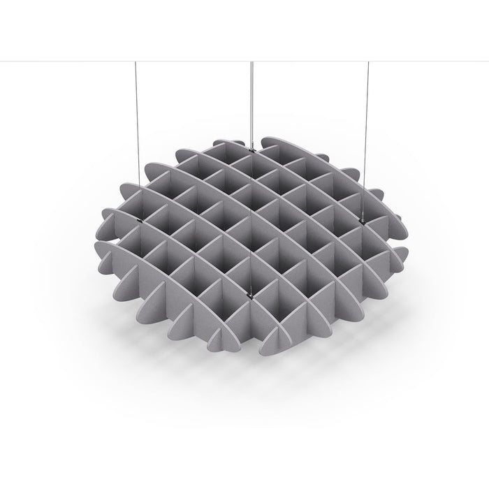 Acoustic Ceiling Sound Trap - 1200mm x 1200mm Round - Slate Grey