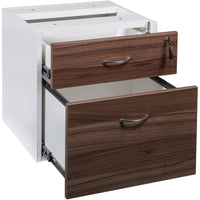 Casnan Premier Fixed Desk Pedestal - 2 Drawer