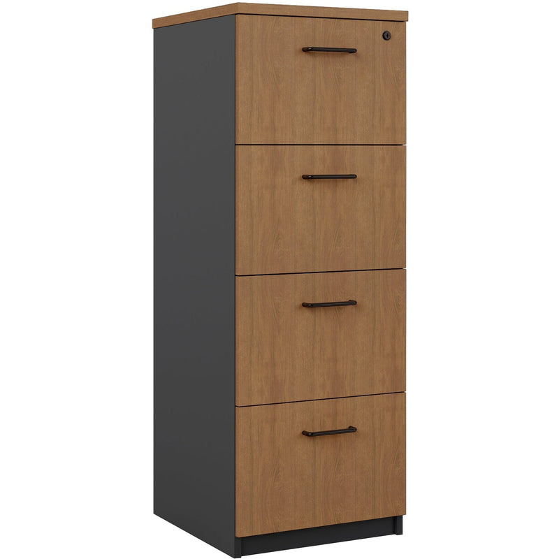 Regal Walnut Premier 4 Drawer Filing Cabinet
