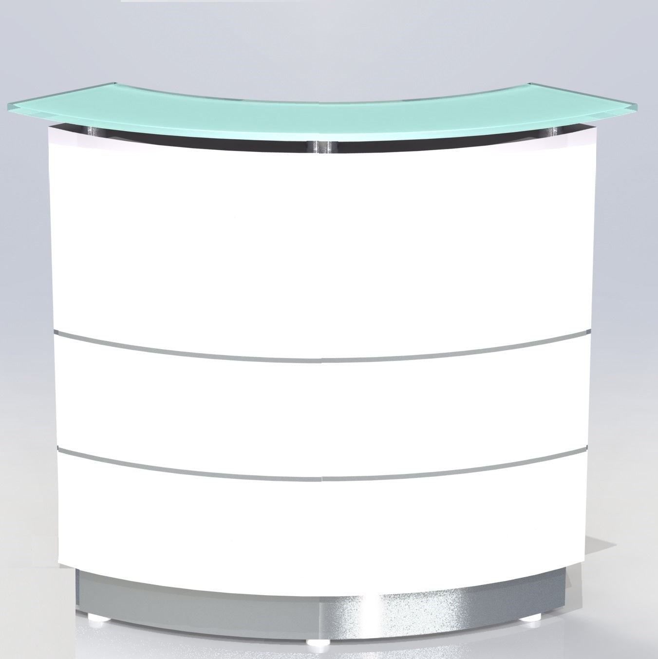 Polaris Curved Reception Counter - Corner Piece - D3