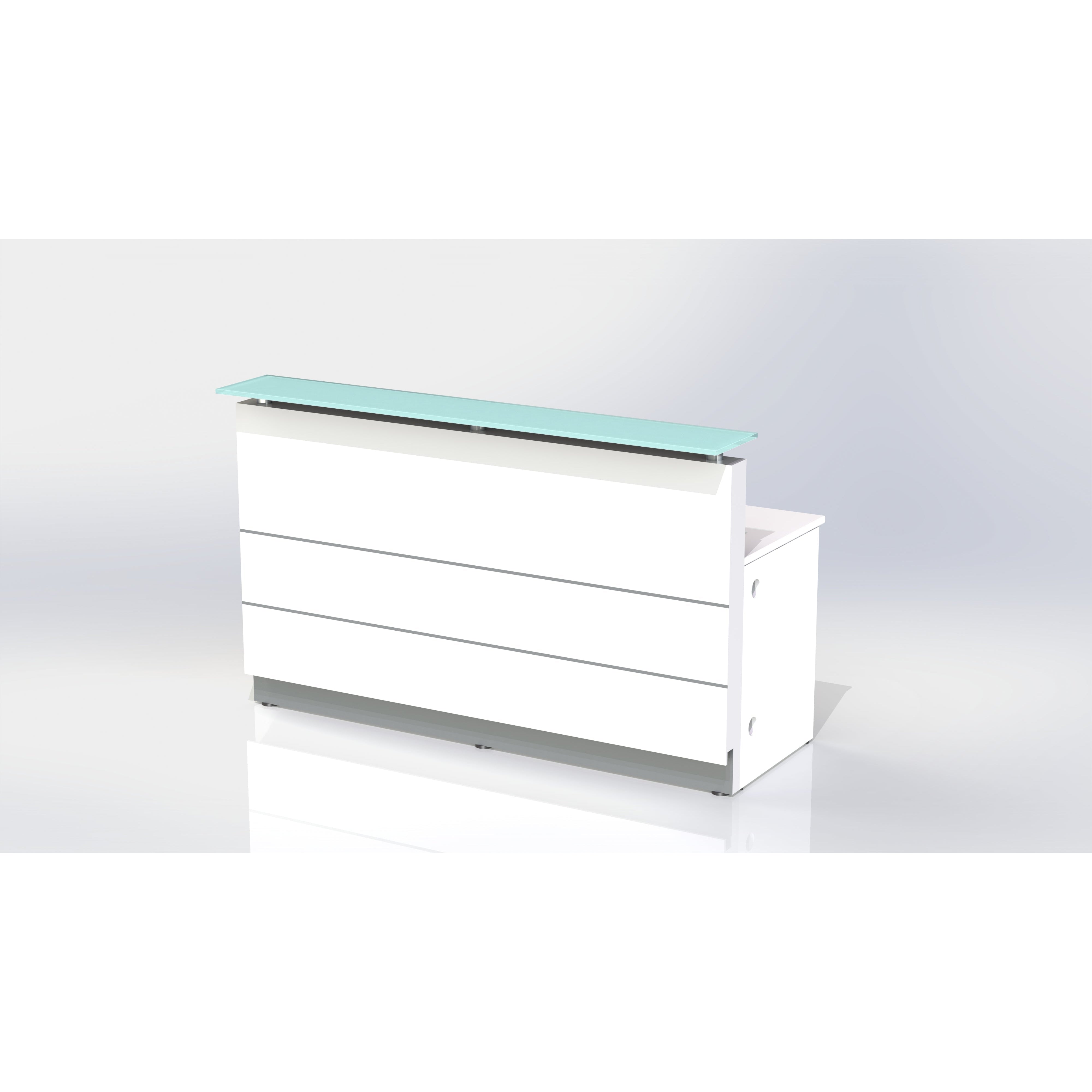Polaris Straight Reception Counter - 1200W - D7