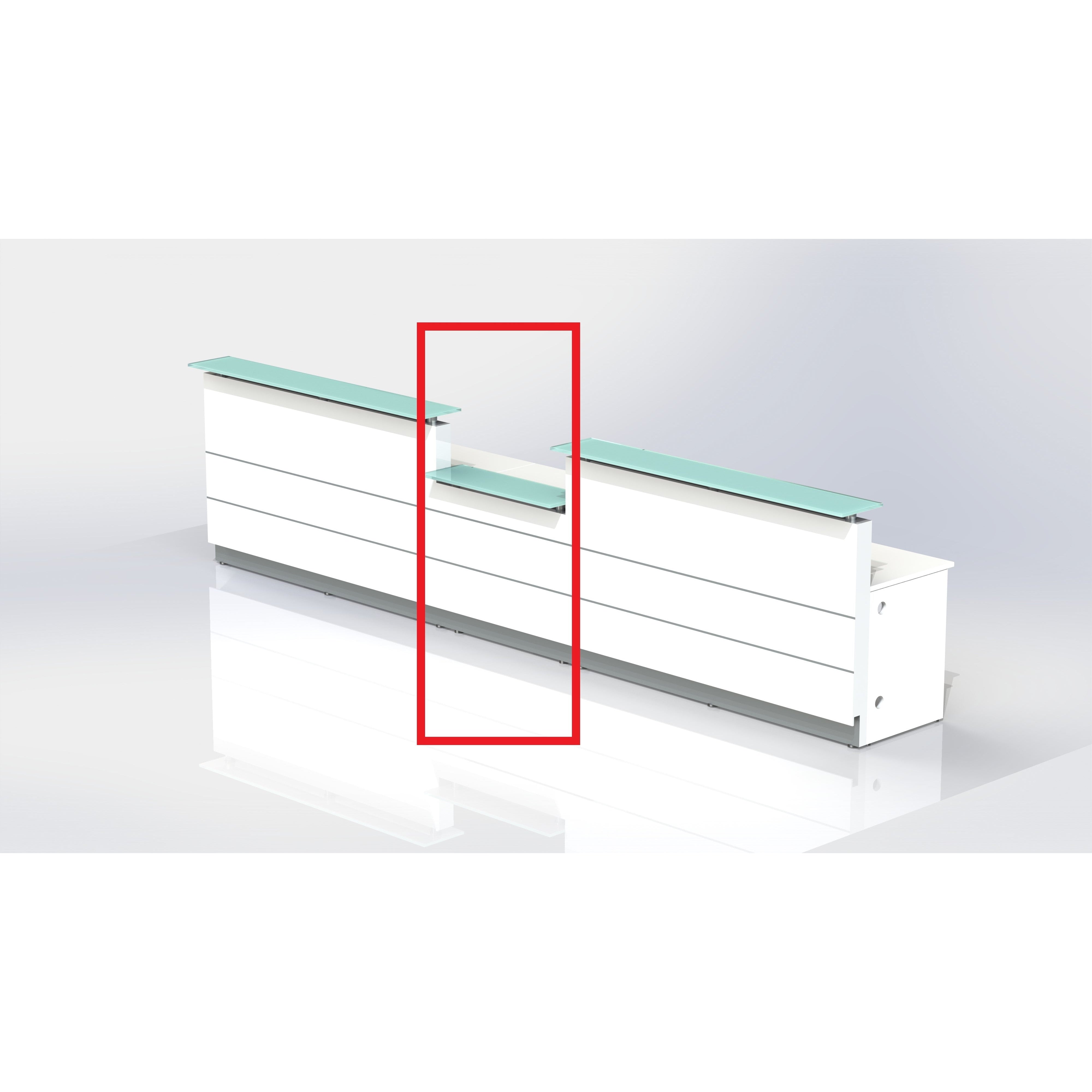 Polaris Straight Reception Counter - Lower Height Piece - D8