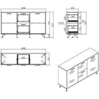 Virginia Walnut Potenza Credenza