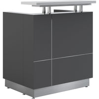 Receptionist Reception Counter - Grey