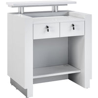 Receptionist Reception Counter - White