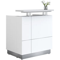 Receptionist Reception Counter - White
