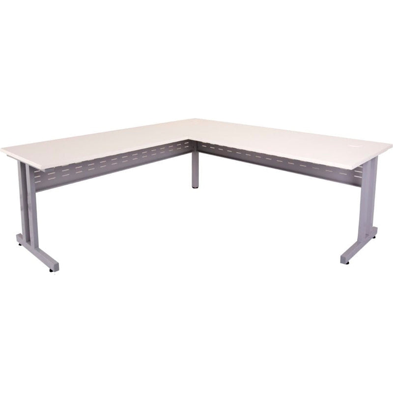 C Leg Corner Workstations (Silver legs)