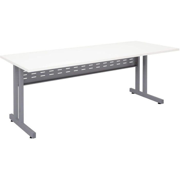 C Leg Desks (Silver Frame)
