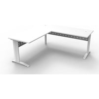 Span Beech Desk and Return