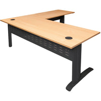 Span Beech Desk and Return