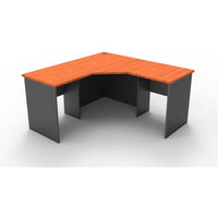 Rapid Worker Corner Workstation with Mobile Pedestal