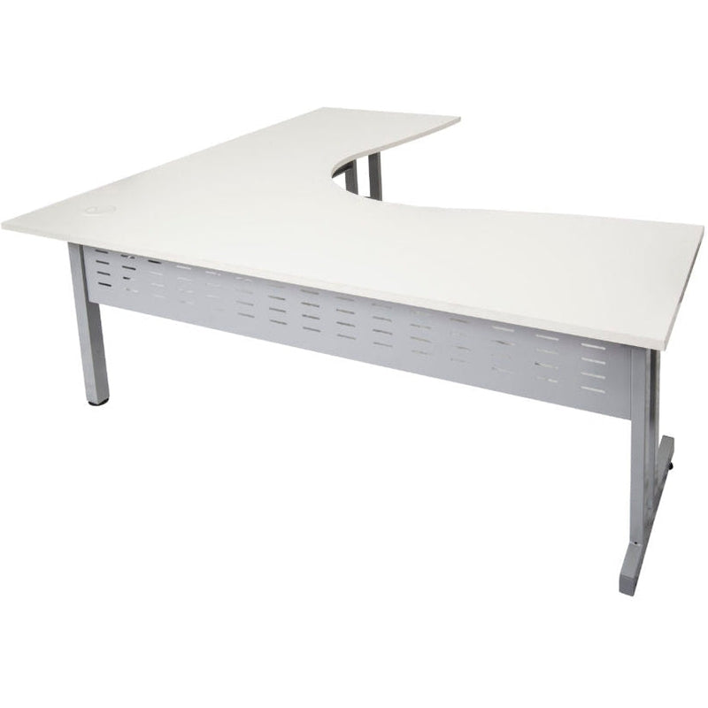C Leg Corner Workstations (Silver legs)